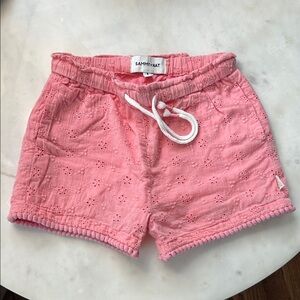 Sammy + Nat High Pink Eyelet Shorts 4T